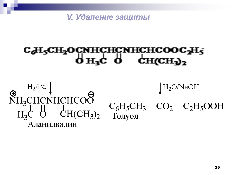 30 V. Удаление защиты